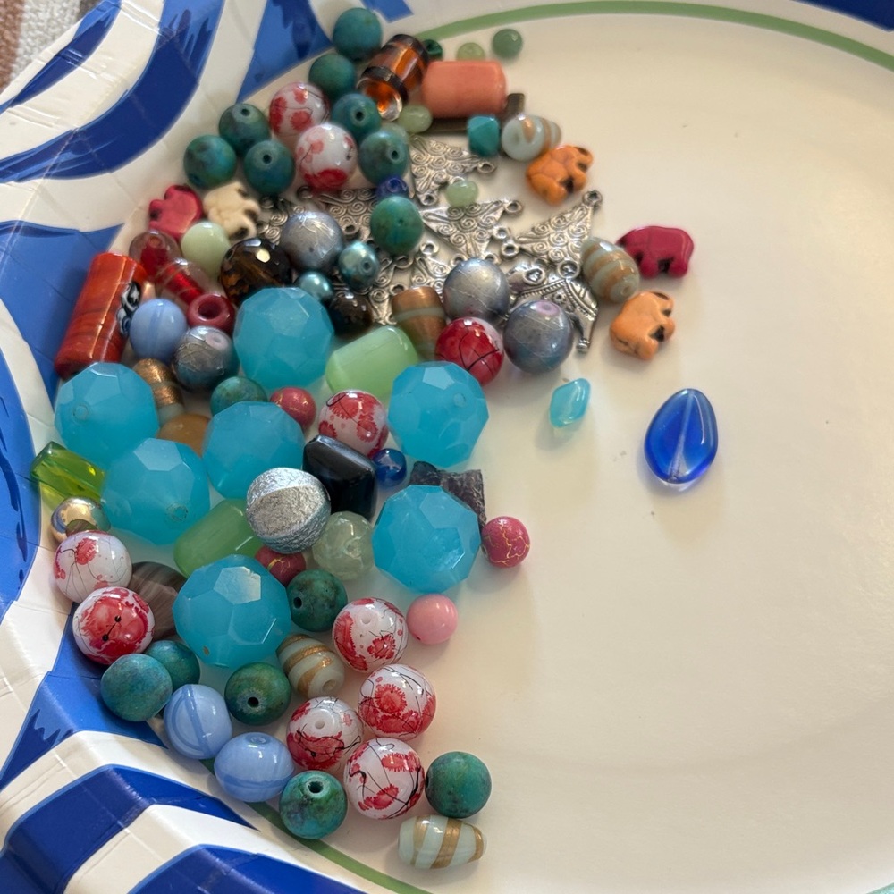 Colorful Bead Assortment for Crafting